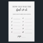 Flyer ¿Cuántos años tenía la novia para el juego de la d<br><div class="desc">Disfruta de tu ducha de novia con estos juegos sencillos y lindos. Consulte nuestra colección para ver más juegos de ducha de novias en el mismo estilo. Tenga en cuenta que estos juegos no son editables.</div>