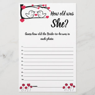 Flyer ¿Cuántos años tenía? Tarjeta de juego Amo Amigo