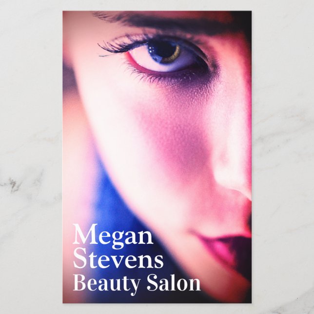 Flyer Cubierta facial de belleza femenina (Frente)