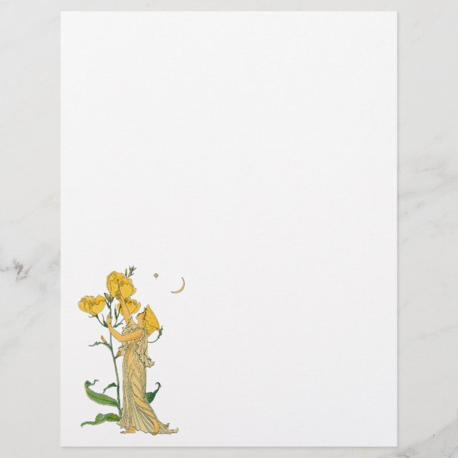 Flyer Cuento de Hadas Antiguo, Primorosa, Walter Crane (Frente)