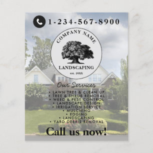 Flyer Cuidado de césped jardinería jardín cuidado de cés