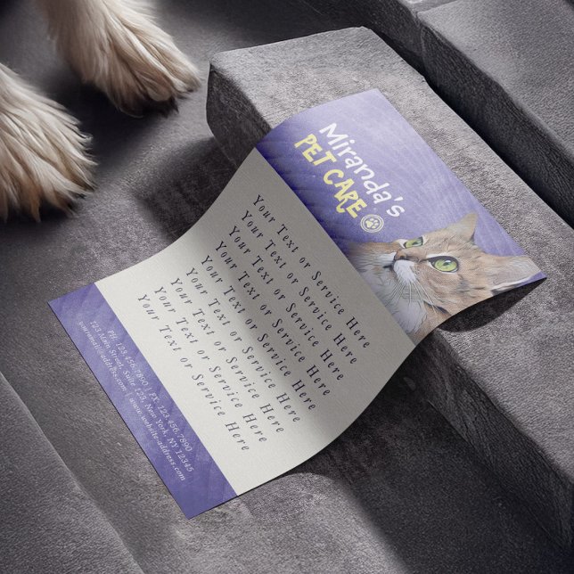 Flyer Cuidado de mascotas Bañando Salon de Belleza Gato (Subido por el creador)