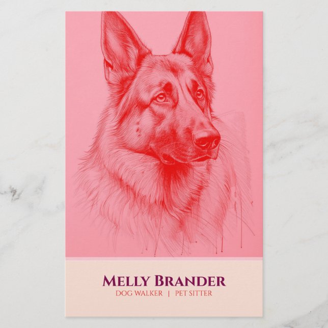 Flyer Cuidador de mascotas Paseador  (Frente)