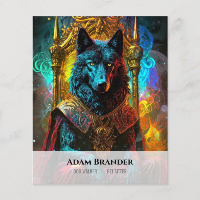 Flyer Cuidador de mascotas Paseador  (Frente)