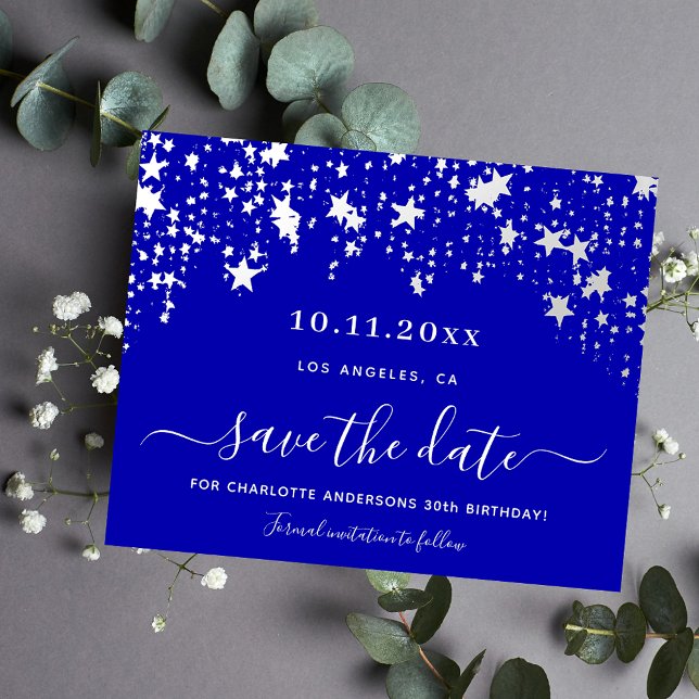 Flyer Cumpleaños presupuesto de las estrellas azules rea (Subido por el creador)