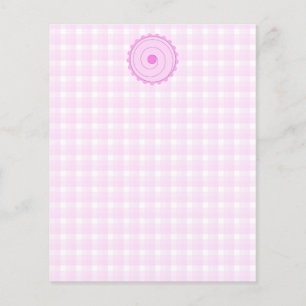 Flyer Cupcake rosa.
