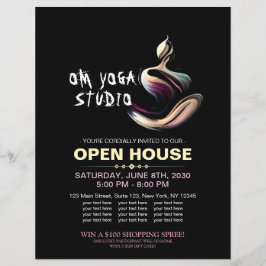 Flyer Curso de broche de broche de Lotus Pose