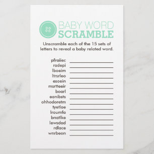 Flyer Cute as a Button (Turquesa)