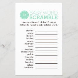 Flyer Cute as a Button (Turquesa)