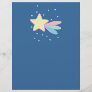 Flyer Cute Estrella Fugaz Cometa