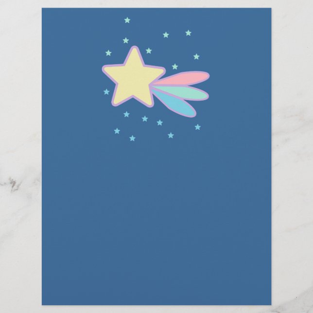 Flyer Cute Estrella Fugaz Cometa (Frente)