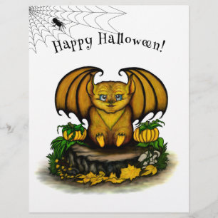 Flyer Cute Halloween Bat