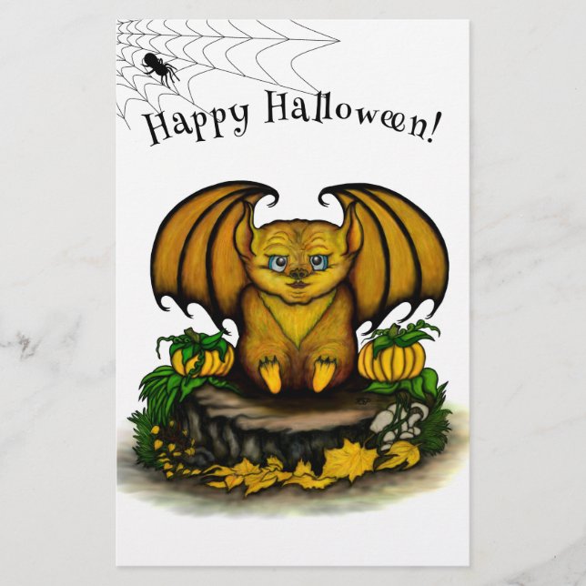 Flyer Cute Halloween Bat (Frente)