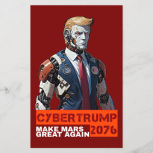 Flyer CyberTrump 2076   Hacer a Marte Grande De Nuevo