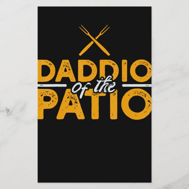 Flyer Daddio De La Parrilla De Parrillada De Patio (Frente)