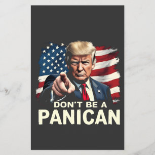 Flyer Dads Home no es panicano Trump Estados Unidos