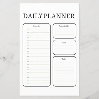 Flyer Daily Learning Planner