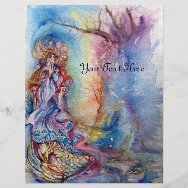 Flyer DAMA DEL LAGO / Mágica y misterio (Frente)