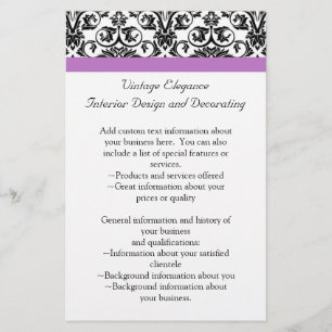 Flyer Damasceno Morado Lila Negro/Blanco