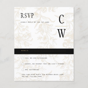 Flyer Dámpara dorada de oro del tema del Boda de los neu