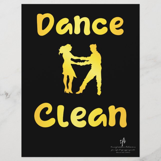 Flyer Dance Clean Golden Brass (Frente)