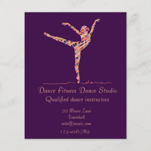 Flyer Danza de estudio de clases de baile