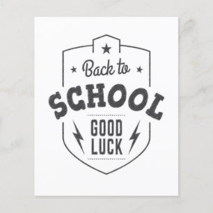 Flyer De Nuevo A La Escuela Buena Suerte