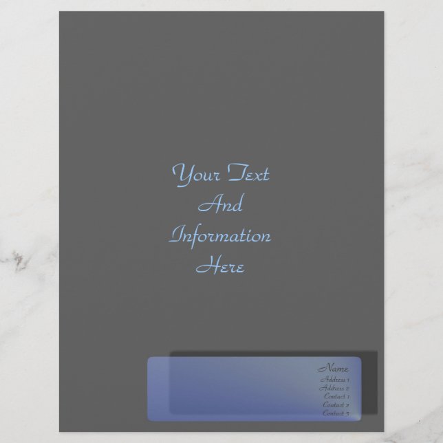 Flyer de zafiro azul (Frente)