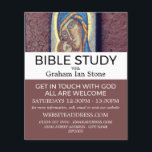 Flyer Decor de arte espiritual, anuncio de clase bíblica<br><div class="desc">Decoración De Arte Espiritual,  Clases De Publicidad De La Biblia Cristiana En La Tienda De Tarjetas De Negocios.</div>