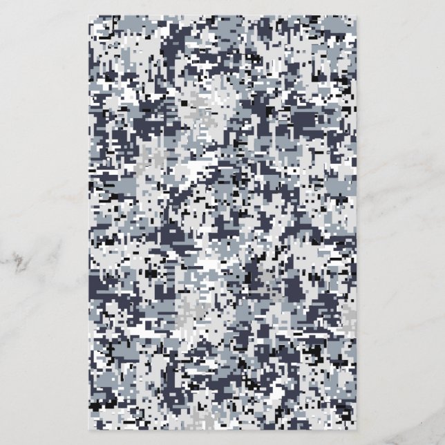 Flyer Decoración de camuflaje digital de estilo urbano (Frente)