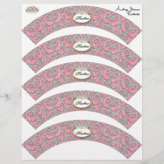 Flyer Decoración de Cupcake para Baby Shower - Corona de