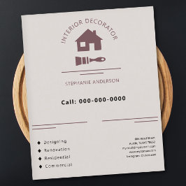 Flyer Decorador interior