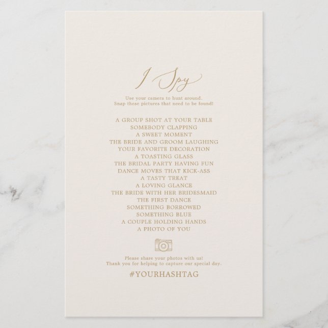 Flyer Delicada crema de oro que espié la caza de scaveng (Frente)