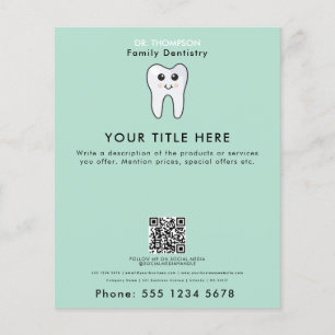 Flyer Dentista Dentista de la Familia Dentista del negoc
