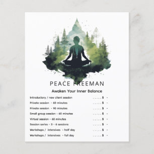 Flyer Dentro del Silencio Meditación en el Bosque