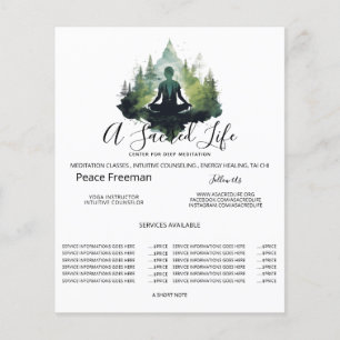 Flyer Dentro del Silencio Meditación en el Bosque