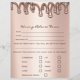 Flyer Depilación por vaciado Responsabilidad Exención de