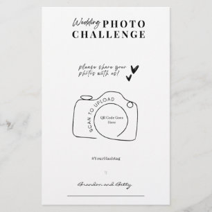 Flyer Desafío fotográfico boda, juego Boda espía