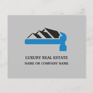 Flyer Desarrollo de propiedades inmobiliarias simple y e