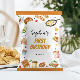 Flyer Desayuno Brunch 1er Cumpleaños Chip Bag Wrapper