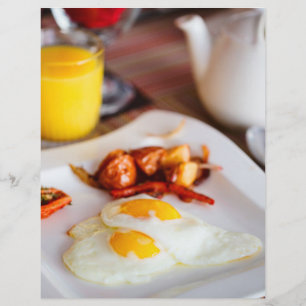 Flyer Desayuno de huevos fritos