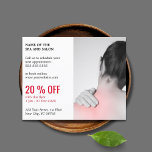 Flyer Descuento elegante de terapeutas de masaje fotográ<br><div class="desc">Elegante volante,  plantilla de diseño de cupones con una foto profesional de estudio. Herramienta de marketing perfecta para sus clientes. Este volante es totalmente personalizable,  puedes agregarle tus datos personales fácilmente. Si necesita ayuda para personalizar,  por favor contáctenos. Puede hacer coincidir este producto con tarjetas de visita.</div>