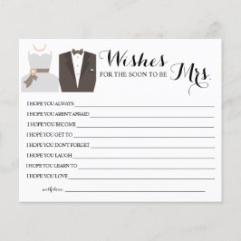 Flyer Deseo que pronto sea la tarjeta de la señora Brida