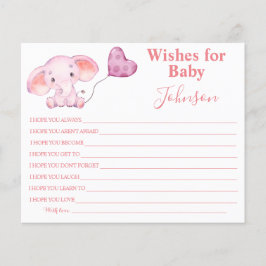 Flyer Deseos De Bebé | Elefante bebé | Tarjeta Baby Show