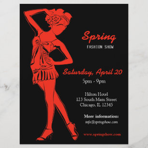 Flyer Desfile de Moda (Ladrillo Refractario)