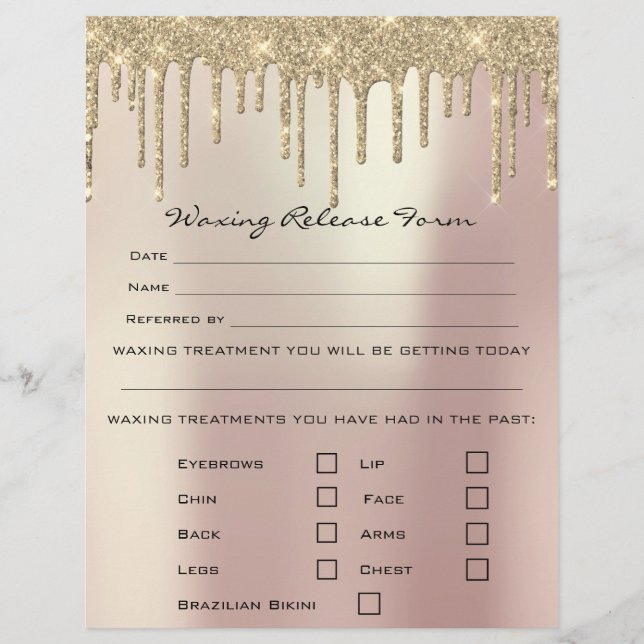 Flyer Desgaste Depilación Responsabilidad Exención De Ex (Frente)