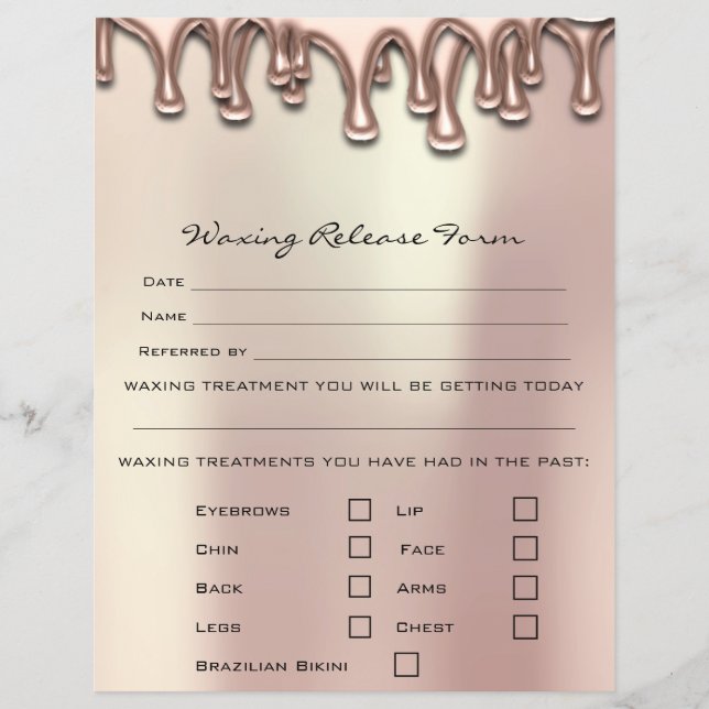 Flyer Desgaste Depilación Responsabilidad Exención Pront (Frente)