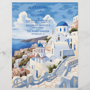 Flyer Destino presupuestario Grecia Boda Santorini