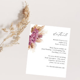Flyer Detalles Bohemios Florales Morados Presupuesto