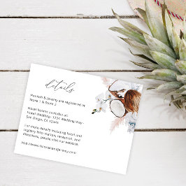 Flyer Detalles de la flor blanca y el coral de coco MOD